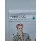 Kwik Sew 3422 Vintage 90s Sewing Pattern Men s Casual Shirt Chest 34 To 52 