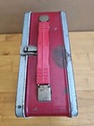Vintage 1957 American Thermos Bottle Co Grey And Red  Metal Lunch Box