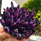 Natural Violet Ghost Phantom Quartz Cluster Mineral Specimen Healing Crystal