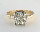 Antique Art Deco 4 10ct White Diamond Vintage Engagement Ring 14k Yellow Gold Fn