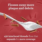 Gurunanda Expandable Waxed Dental Floss For Gentle  Deep Cleaning Wide Teeth Fl