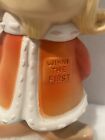 Very Rare Winni The First King Advertising Vinyl Bank Figure- Vintage