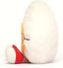 Amuseables Boiled Egg Geek Stuffed Toy  Small 5 5 Inches - Food Plush - Fun Gift
