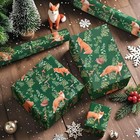  Kraft Forest Animals Christmas Wrapping Paper - Kraft Forest Animals   Plants