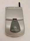 Vintage Motorola Timeport P8767 Silver Cell Phone Flip Phone  As Is  Not Tested