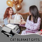 Black Cat Blanket 50 x60  Cool Cat Gifts For Cat Lovers Ideal Cat Themed Gift   