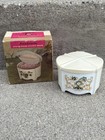 Vintage Contoura Powder Puff Box With Original Puff   Box Vanity Decor Mcm