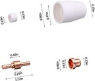 100pcs Pt31 Lg40 Plasma Electrodes Tips Consumables Fit Cut40 Cut50 Ct312