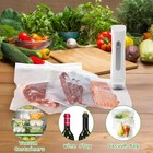 Handheld Vacuum Sealer For Food     Cordless Portable Machine With Reusable Bags