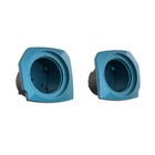 Advanblack Tahitian Teal 6 5  Speaker Pods Fits 23 5up Harley Touring