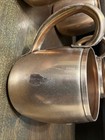 West Bend Solid Copper Mugs Set Of 4  Made In Usa 