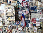 250pcs America 250 Usa Junk Journal-scrapbook Kit W journal - Authentic Ephemera