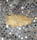  a7  Primitive Stone Projectile Point     Hand   worked Flint Knife Tool  2     Brown