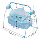 Portable Electric Bluetooth Baby Swing Cradle Bassinet Rocking Crib Infant Bed