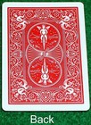 Jack Of Clubs   Queen Of Hearts - Mashup  Bicycle Printed Gaff Card  Red