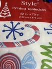 Tablecloth Christmas Dining Kitchen 52x70 Polyester New In Package