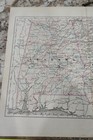 Authentic 1864 Johnson Johnson s Colored Map Alabama Georgia  10 1 2  X 12 3 4  