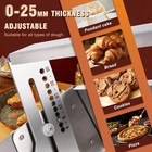 0 2-27mm Croissant Dough Press Machine Manual Pastry Dough Sheeter Dough Roller