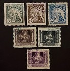 Travelstamps  1919 Czechoslovakia Stamps Scott  b124-b129 Independence Cto Nh