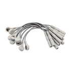 10 set Ecg ekg Banana 4 0mm Plug To Snap Adapter For Medical Leadwire Electrodes