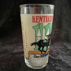 Vintage 1989 Official Kentucky Derby Churchill Downs Glass Horse Racing