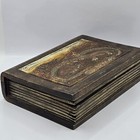Rare Vintage Galabagos Lizard Wood Carving Keepsake Box Artisan Folk Art 8  5 