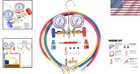 3 Way Ac Manifold Gauge Set Hvac Diagnostic Charging Tool For R134a Refrigerant