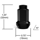  16  Atv Bulge Lug Nuts Tuner Black  3 8 x24 3 8-24 3 8x24  For Polaris   More