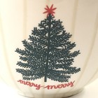 Coton Colors Merry Tree Bowl Christmas Ruffled Edge 9 Inches