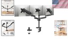 Black Triple Monitor Desk Mount - Articulating