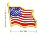 American Flag Lapel Pin For Jacket Collar Hat Backpack Handbag Great Gift 