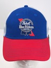 Pabst Blue Ribbon Beer Red  White    Blue Cap America Snap-back Cap   Hat - New 