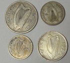 Ireland Coins 1928 Half Crown 1939 Florin 1930   1931 Shillings 0 88 Oz Silver