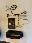 Antique Vintage Doctors Kit Leather Bag With Medical Instruments And Accessories