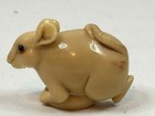 Vtg Netsuki Figurine Rat mouse Signed  50mm L X 35mm Wide Very Nice 