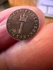 1792 George Iii Silver Penny  Maundy Type  Small Crowned    i    Reverse
