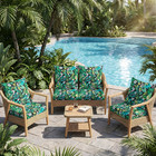 4 8 12pcs Outdoor Cushion Slipcovers Patio Sofa Furniture Stretch Couch Covers
