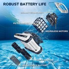 Seauto Seal Cordless Robotic Pool Vacuum Wall-climbing  Automatic Pool Cleaner