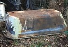 Antique Claw Foot Tub salvage  Feet Included  Brass Art Deco Faucet Local Pickup