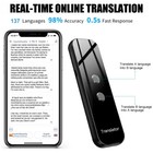 137 Languages Real-time Translator Device Wifi Two-way Instant Offline Translate