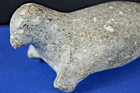 Antique 19th Century Inuit Hand Carved Stone Seal Statue c1850
