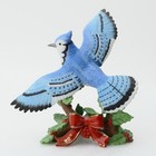 Lenox 2007 Christmas Blue Jay Porcelain Bird Figurine - Box And Coa    a 