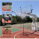Tademis Basketball Rebounder Net W  Tripod Base   Bag  Foldable 180   Rotate
