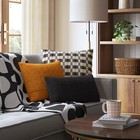 Oversized Woven Linework Square Throw Pillow Black neutral - Threshold  Cotton