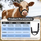 Adjustable Reinforced Nylon Calf Halter     All-purpose  Durable Design For Cattle