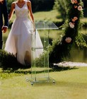 Acrtmatic Acrylic 47-inch Modern Lectern   Podium With Storage Shelf For Church