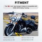 2008-2013 Road Glide Road King Clutch Cable Brake Line For Harley No Abs 16  Bar