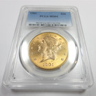 1901 P Pcgs Ms64 - Gold Liberty Head  20 Dollar Us Double Eagle Coin  60159a
