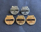 Caterpillar 10 15 20 25 30 Years Service 10k 14k Gold Sterling Silver Pin Set