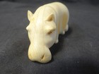 Antique Carved Hippopotamus Figurine